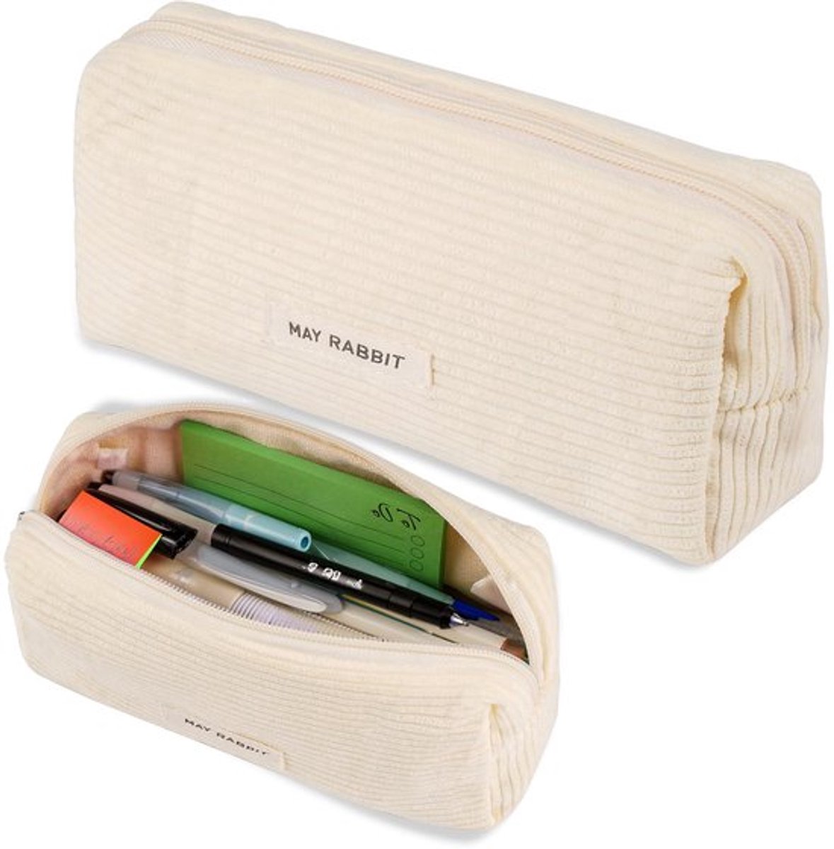 Etui Van Zacht Stof, Stijlvolle Pennenzak Speciaal Voor Meisjes En Dames Voor Dagelijks Schoolgebruik