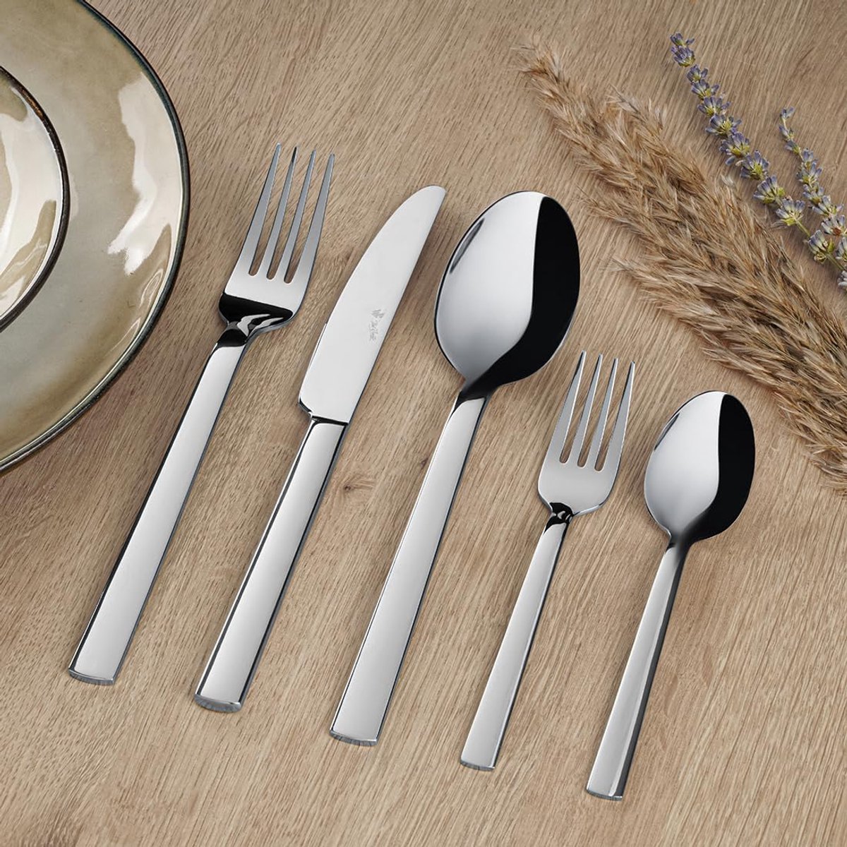 Bestekset voor 6 Personen - 30 Delig - RVS - Minimalistisch Ontwerp voor Elegante Tafels - SnelShoppen