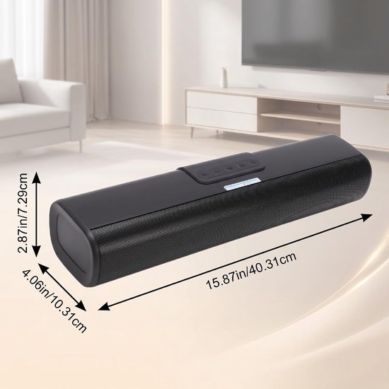 Soundbar voor TV - TV-luidspreker Home Cinema - Film en Muziek - 30W RMS Vermogen — afbeelding 5