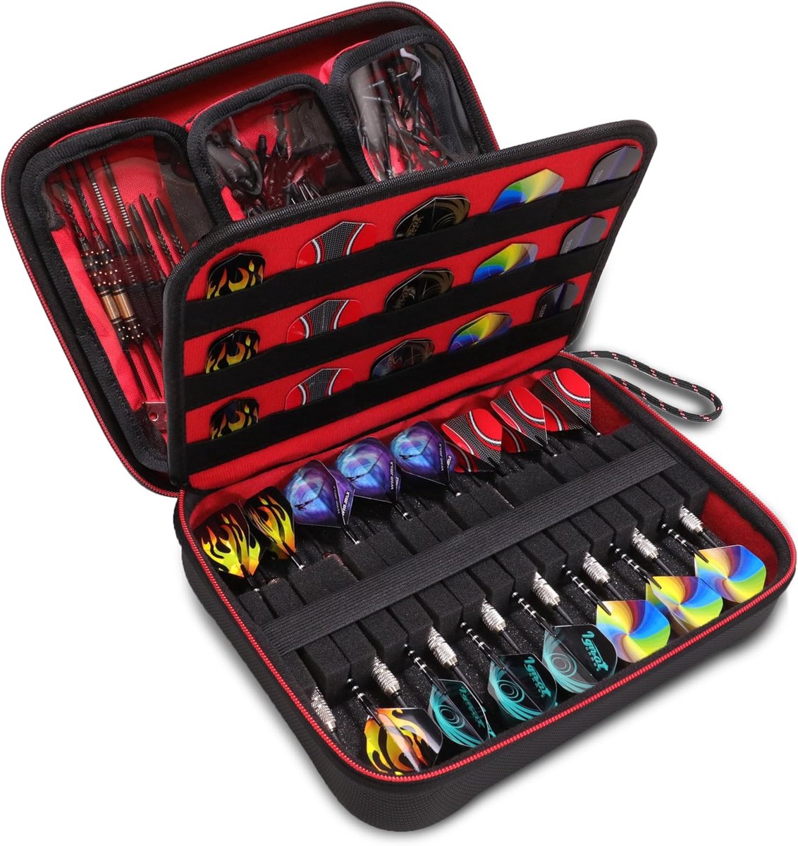 Dart tas XL - semi-harde schil - geschikt voor darts, tips en accessoires - ideaal voor onderweg - SnelShoppen