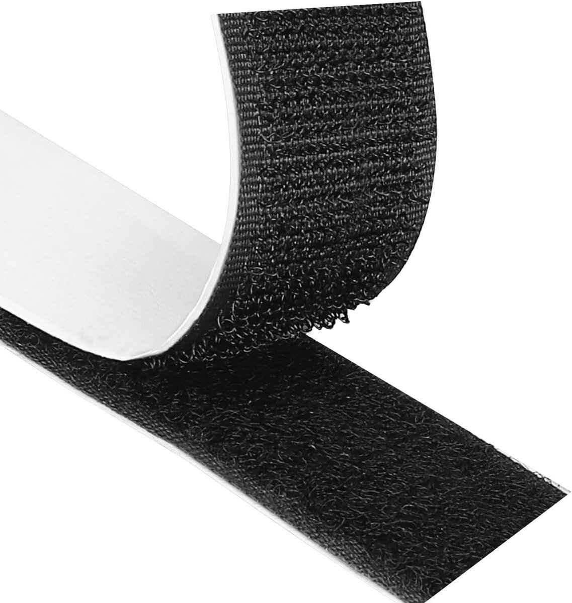 Dubbelzijdige klittenband tape 30mm x 3m - extra sterk - zwart - eenvoudig te snijden - SnelShoppen