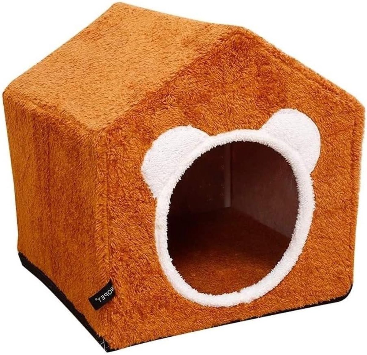 Huisdier Bed - Hondenmand Kattenmand - Comfortabel Rusten - Antislipbodem Waterdicht - 41x41 cm - Bruin