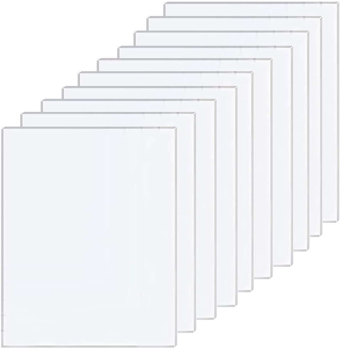 Transparante plastic platen 21 x 30 cm - 1 mm dik - ABS materiaal - ideaal voor knutselen en modelleren - SnelShoppen