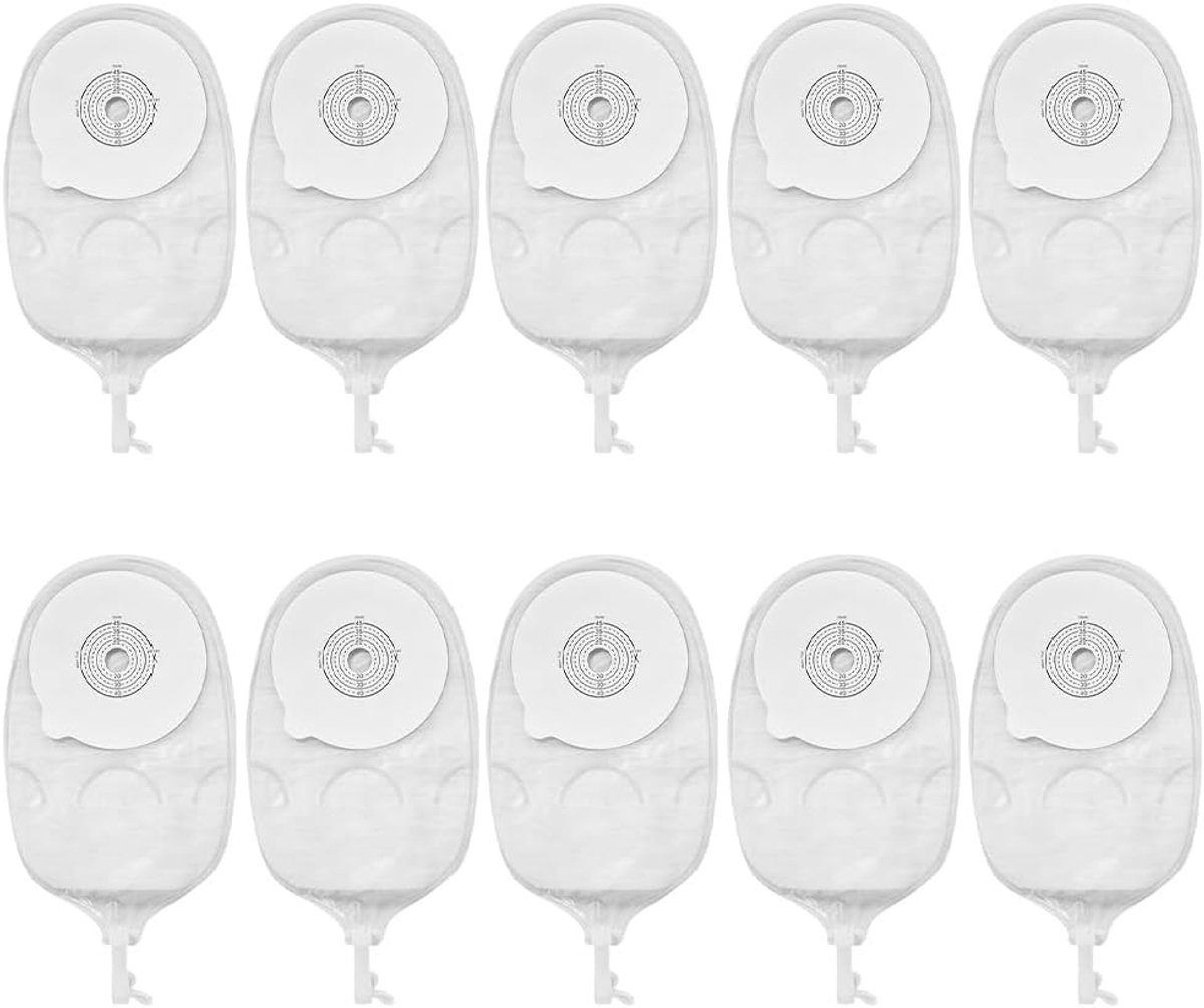 Urostomy bags 10 stuks - Anti-lak drainbare stoma bags - Anti-backflow design - Comfortabele fleecevoering - SnelShoppen