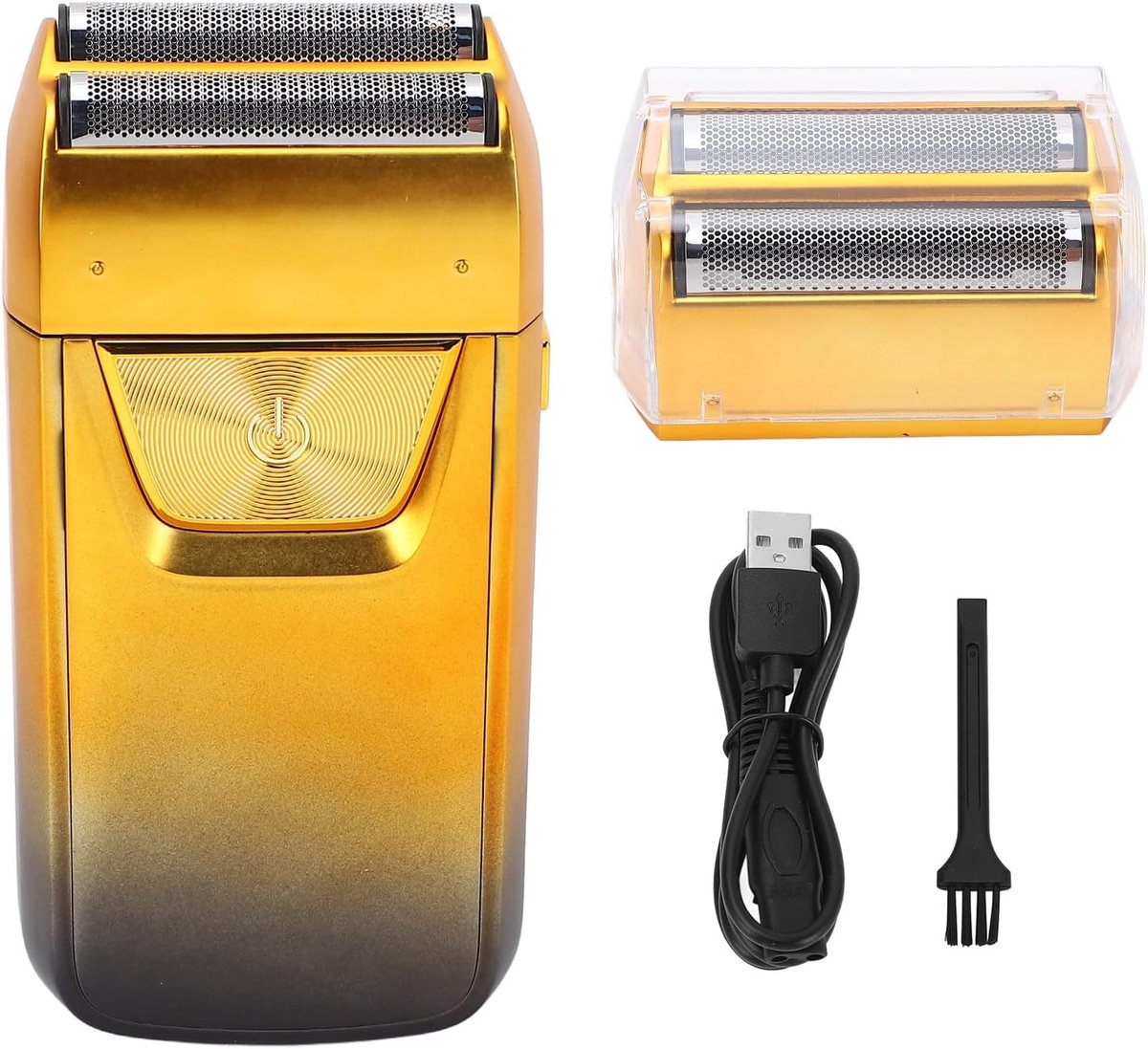 Folie Trimmer - Elektrische Scheerapparaat - Gezichtsverzorging - Dubbele Folie - 1200 mAh - Goud