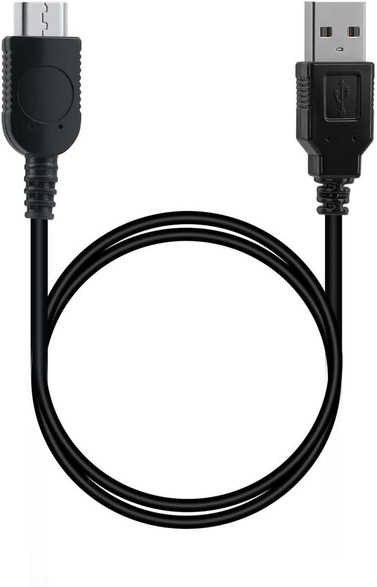 USB-oplaadkabel Game Boy Micro 1,2 m - vervangende oplaadkabel - zwart - altijd spelen - SnelShoppen