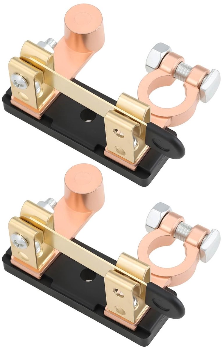 Auto batterij terminal connectors quick release - verticale blade - 250A capaciteit - veilige batterijontkoppeling - ShopVlot