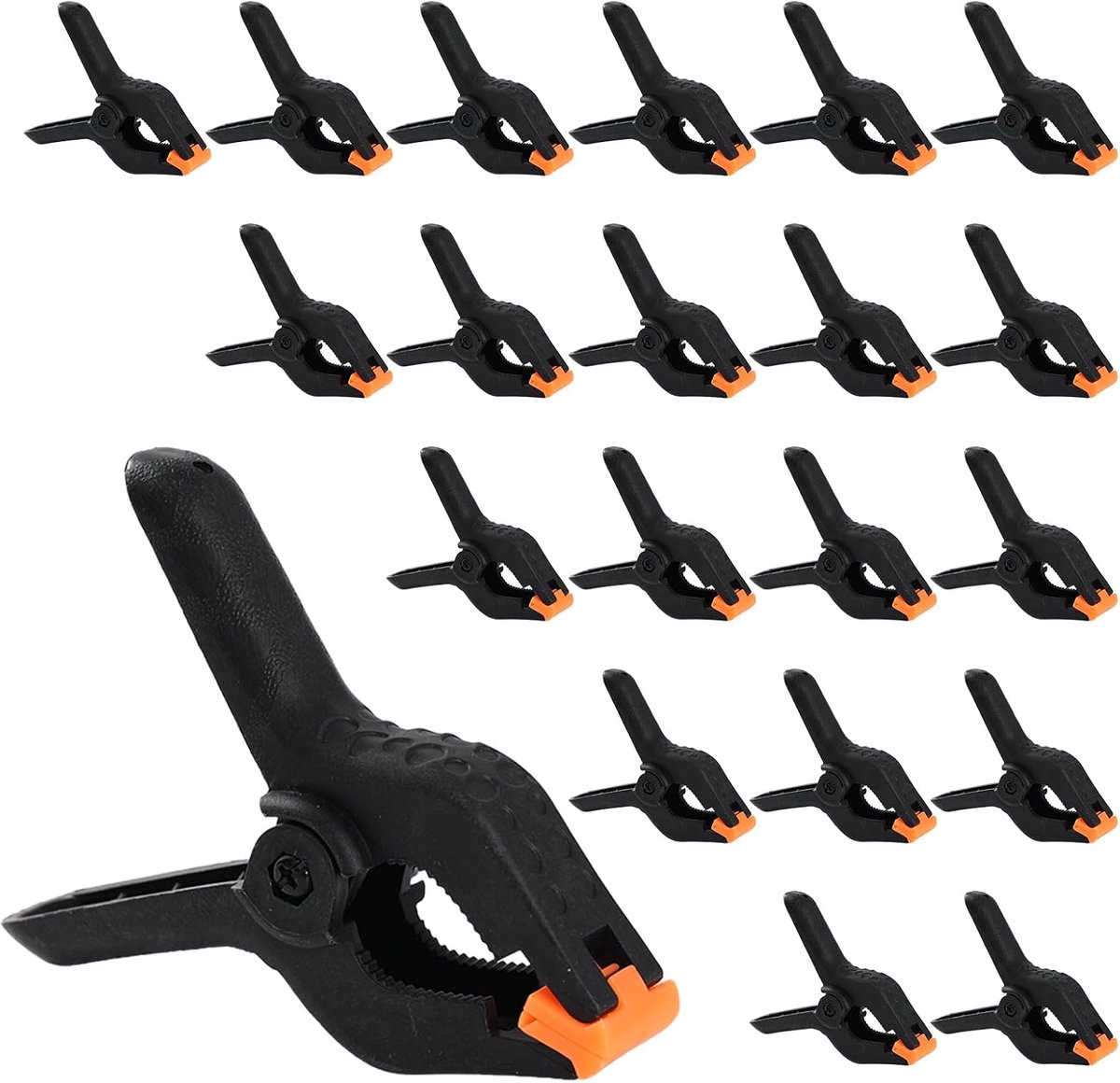 Veerklemmen Heavy Duty 21 stuks - 6,8 cm - sterke grip - ideaal voor klussen - ShopVlot