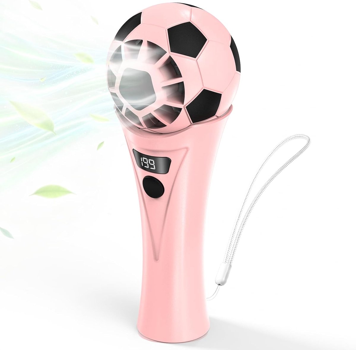 Draagbare USB-voetbalventilator - Oplaadbaar - 5 snelheden - Perfect voor voetbalfans - ShopVlot