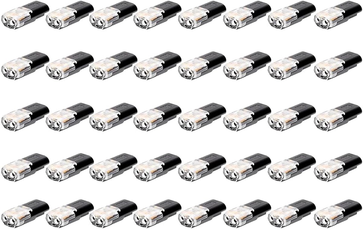 Kabelverbinders 40 stuks - 2-polig D2 waterdicht - soldeervrij - snelle elektrische verbinding - ShopVlot