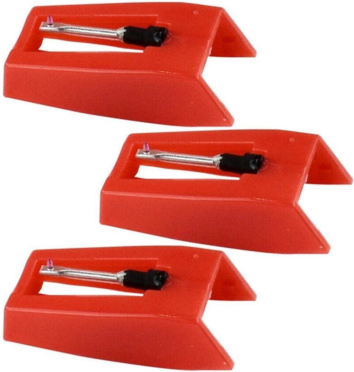 Platenspeler naald 3 stuks - vervangende stylus - compatibel met Crosley, Victrola en ION - verbeterde geluidskwaliteit - ShopVlot