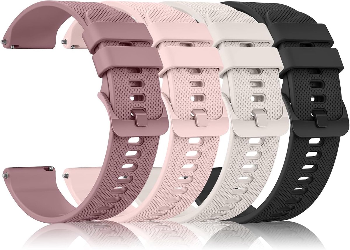 Horlogeband 20mm - Siliconen vervangband - Snelle bevestiging - Ideaal voor sport en dagelijks gebruik - ShopVlot