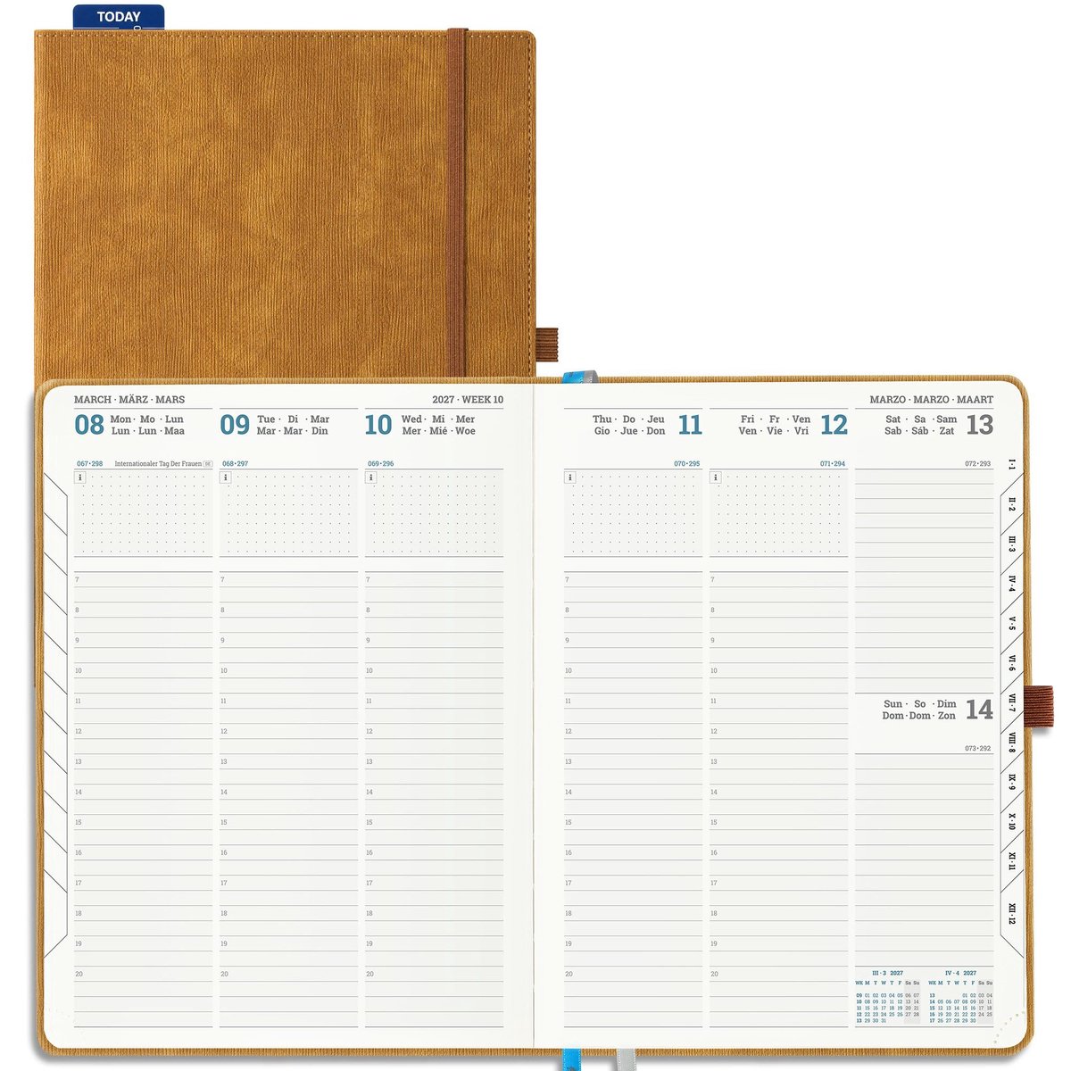 Agenda A4 2027 - Weekagenda Verticale - 29 x 21,5 cm - Handig voor planning - ShopVlot
