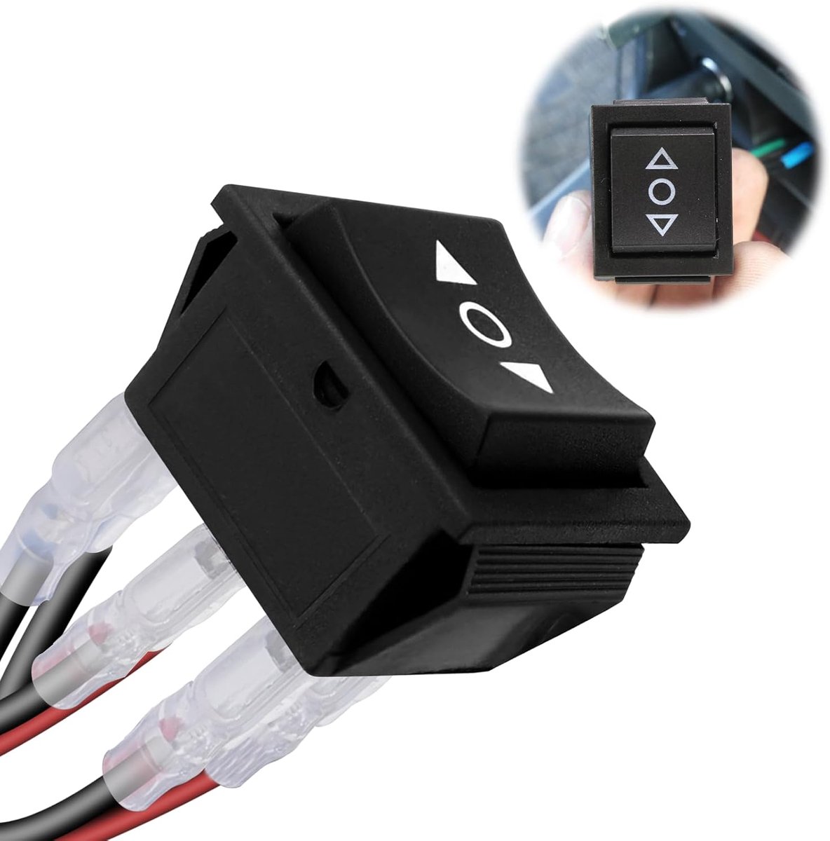 Polarity Reverse Switch 12V DC - Momentary Motor 6 Pin - 10 A ON-OFF-ON - Eenvoudige installatie - ShopVlot