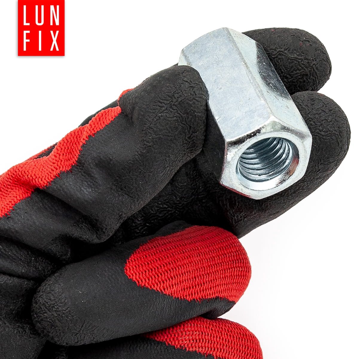 LUN FIX - Gewindemuffe M30 x 90mm - 5 kg - verzinkt staal - lange verbindingmutter