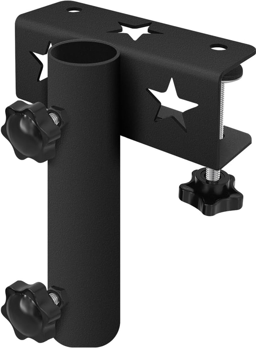 BSWAN No Drilling Side Flagpole Mounting Kit for Truck Bed, Universal Pickup Truck Heavy Duty Flagpole Holder Fit Up - ShopVlot