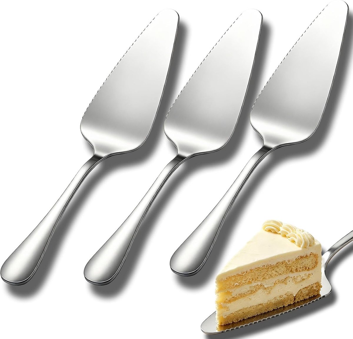 Taartschep - RVS - Elegante uitstraling - Perfect voor het serveren van taarten - SnelShoppen