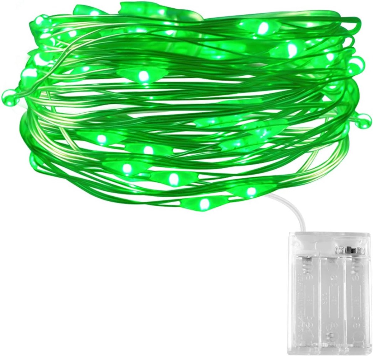 Led fairy lights 30 LEDs - zilveren draad - batterij gevoed - sfeervolle verlichting voor slaapkamer - SnelShoppen