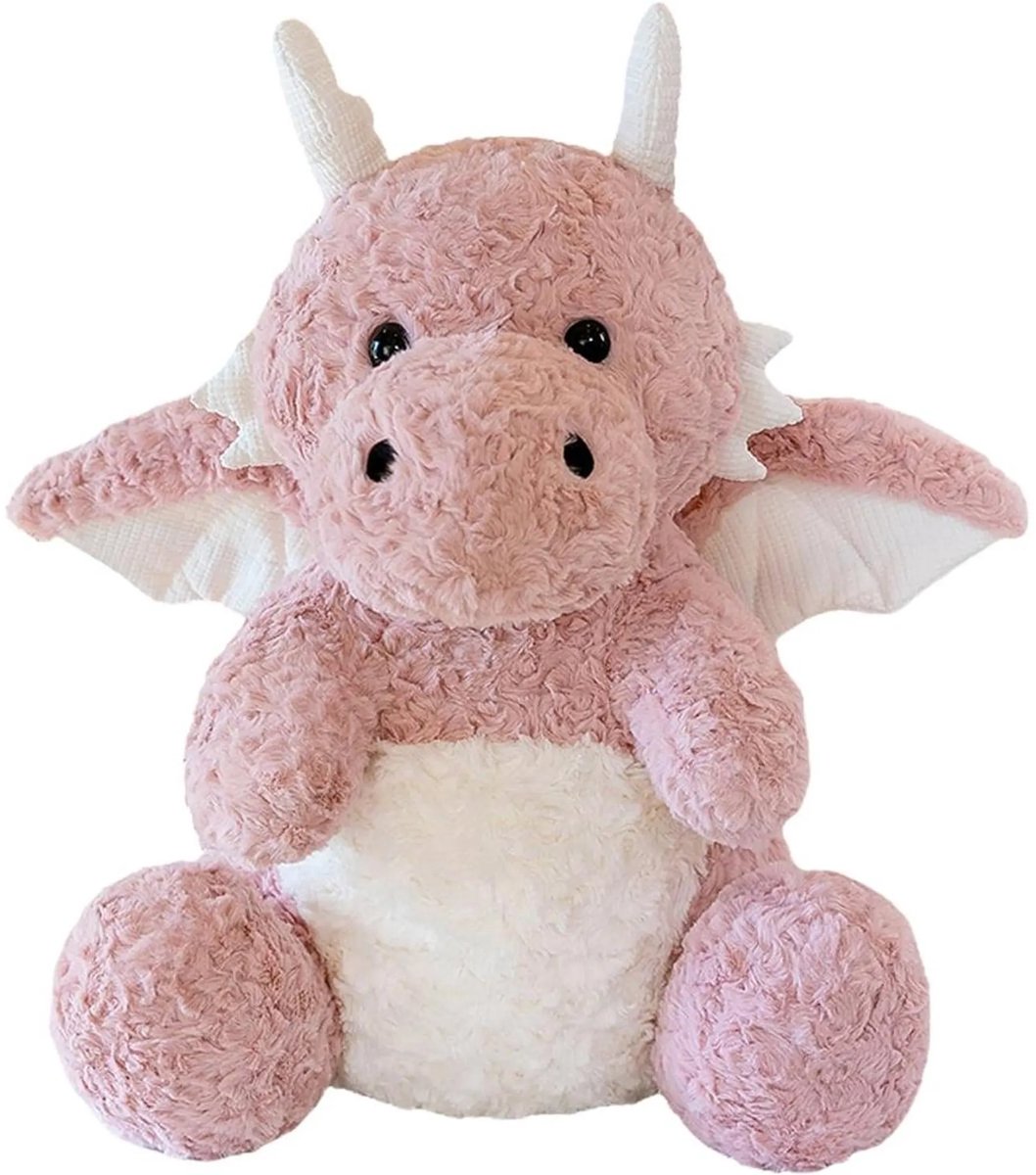 Casalora Pluche Dinosaurus Knuffel – 45 cm – Zacht Vliegende Draak Knuffeldier voor Kinderen – Roze