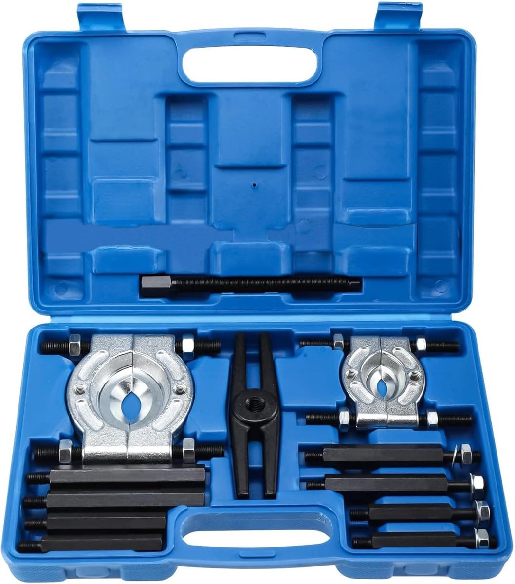 Bearing puller set 12-delig - met 5 ton capaciteit - voor effectief verwijderen van lagers - SnelShoppen