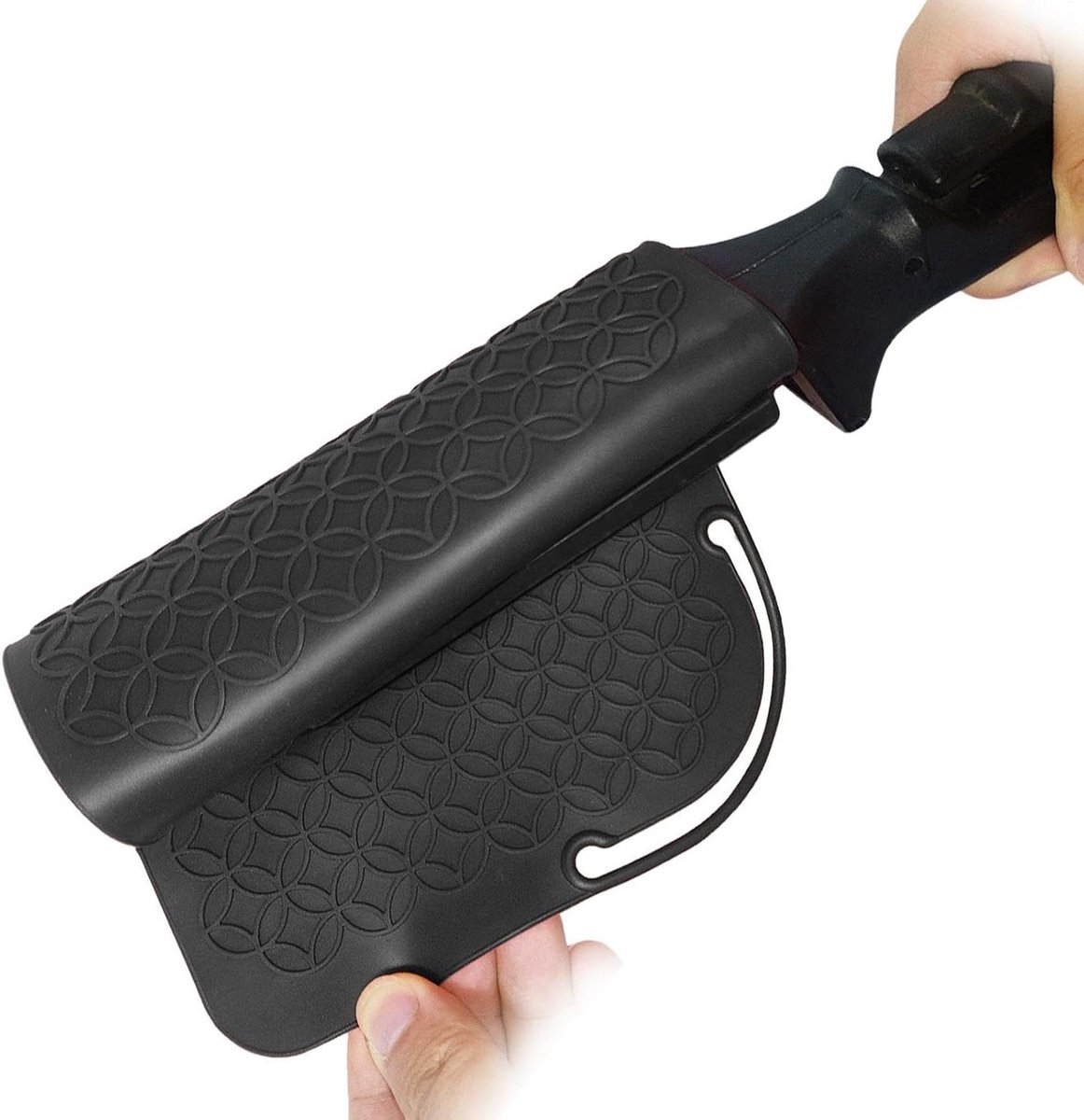 Krultang Mat - Hittebestendige Pad - Veilig Haar Stylen - Antislip Isolatie - 21x15.6 cm - Zwart