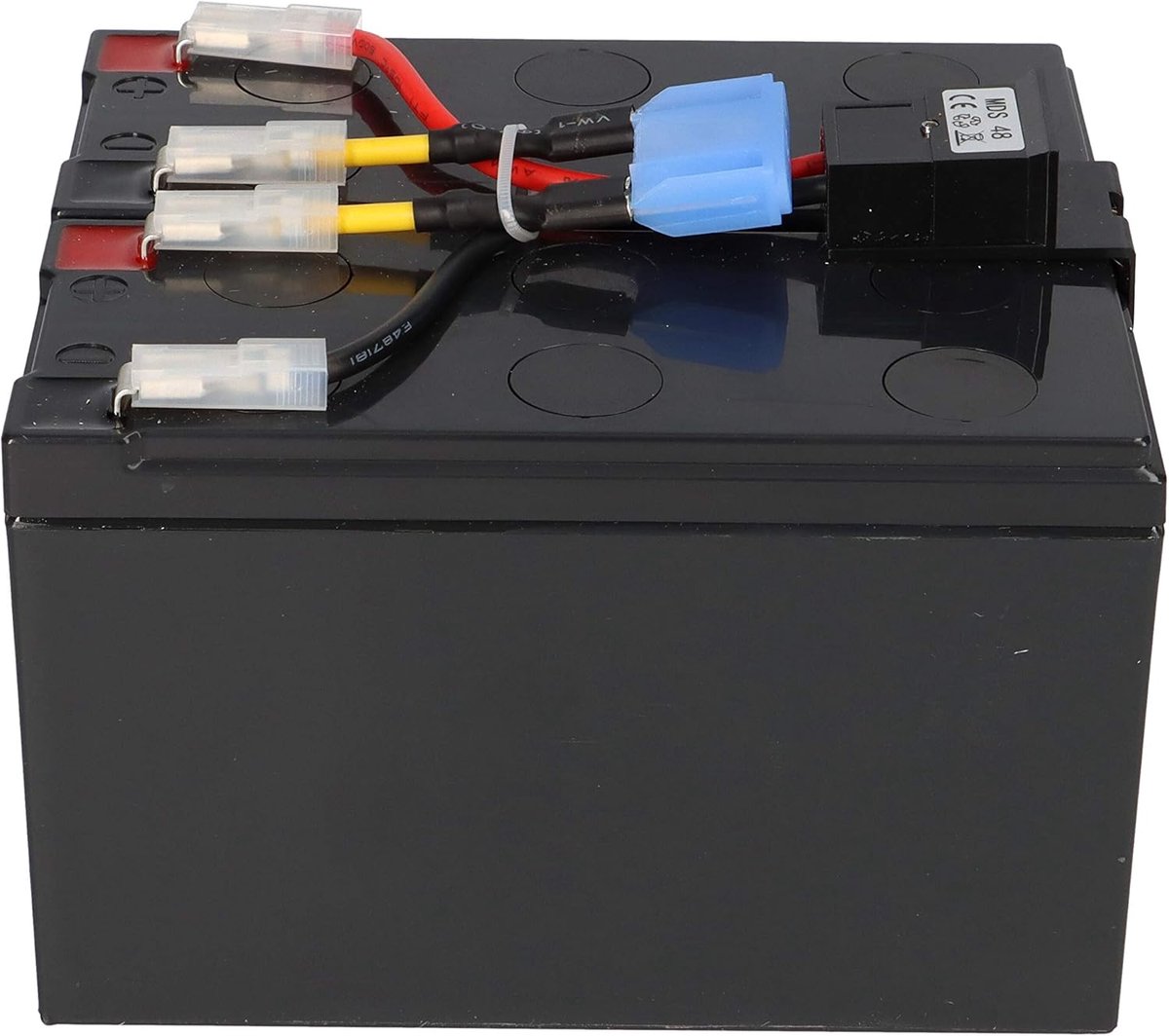 UPS Batterij Vervanging - Reserve Batterij - Stroomonderbreking Overbruggen - Vooraf Gemonteerd - 22.5 x 16 x 16 cm - Zwart