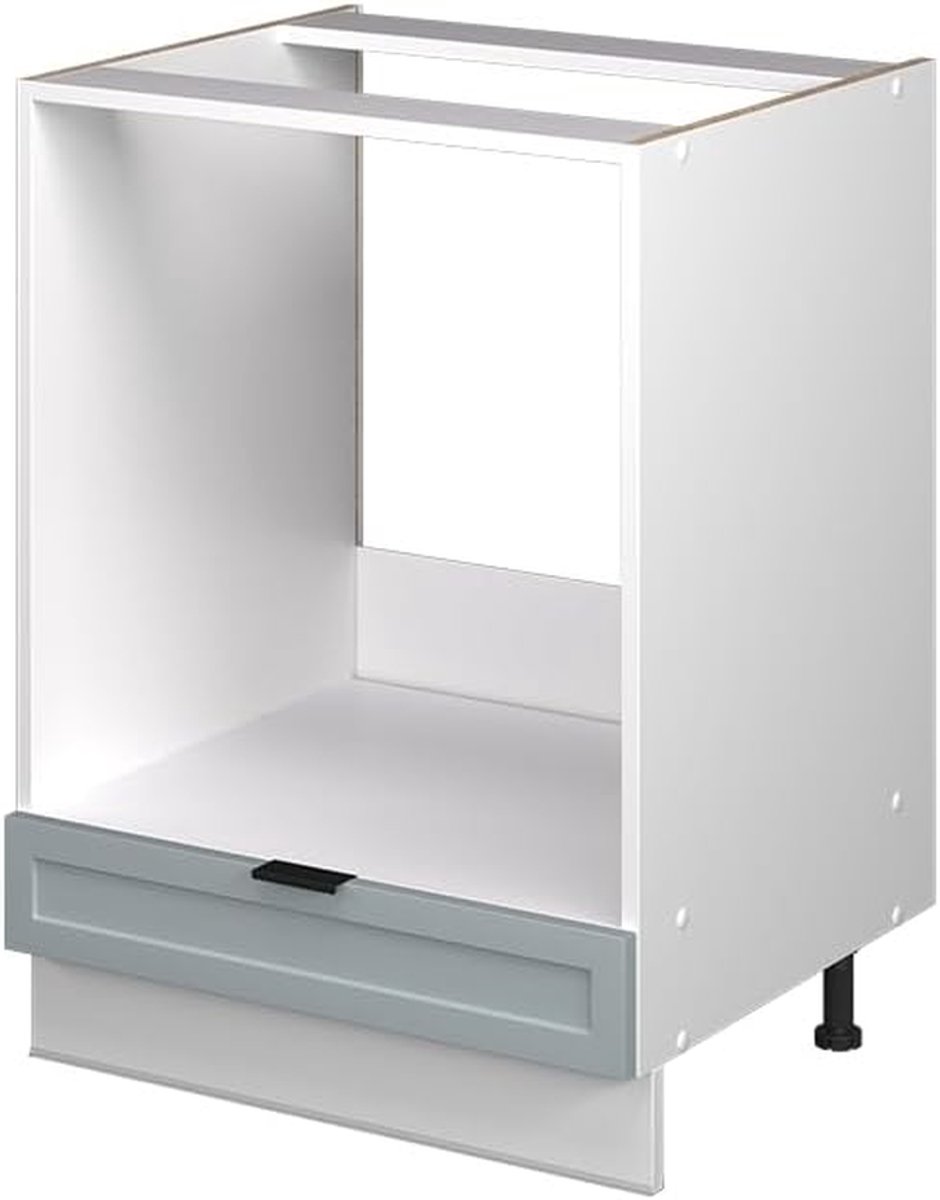 Ovenombouwkast - Keukenkast Oven - Keuken Inrichten - Soft-close Scharnieren - 60 cm Breed - Licht Blauw-Grijs