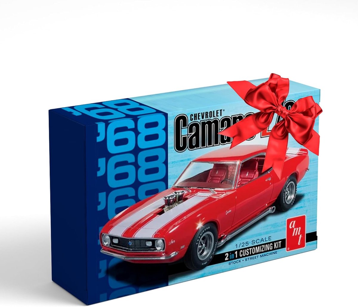 Modelbouwset 1:25 schaal 1968 Chevy Camaro Z/28 - Gedetailleerd - Eenvoudig te bouwen - Inclusief stickers - SnelShoppen