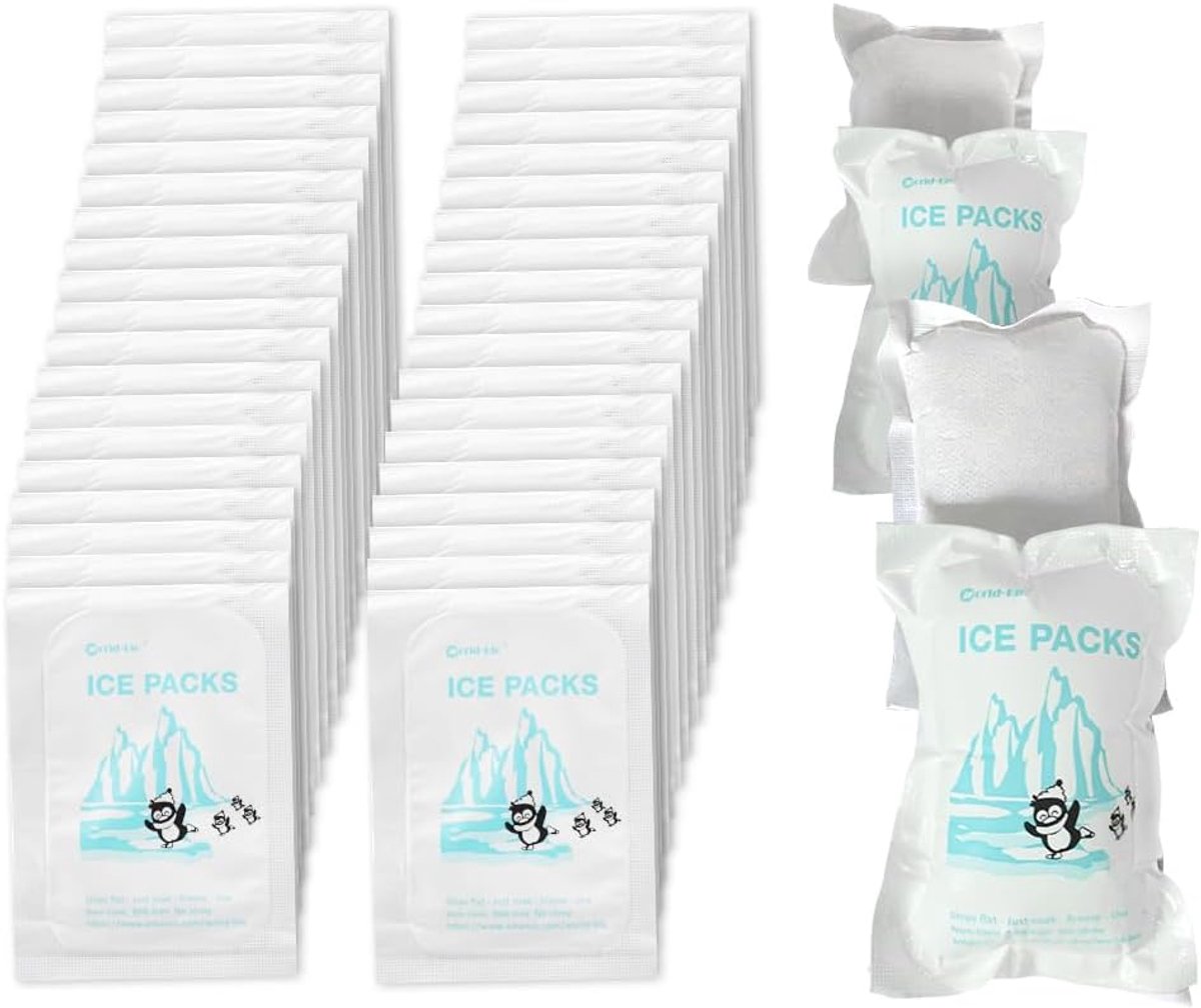 IJs packs voor verzending bederfelijke producten - 50 vellen - kleine vriesblokjes - ideaal voor koeltassen - ShopVlot