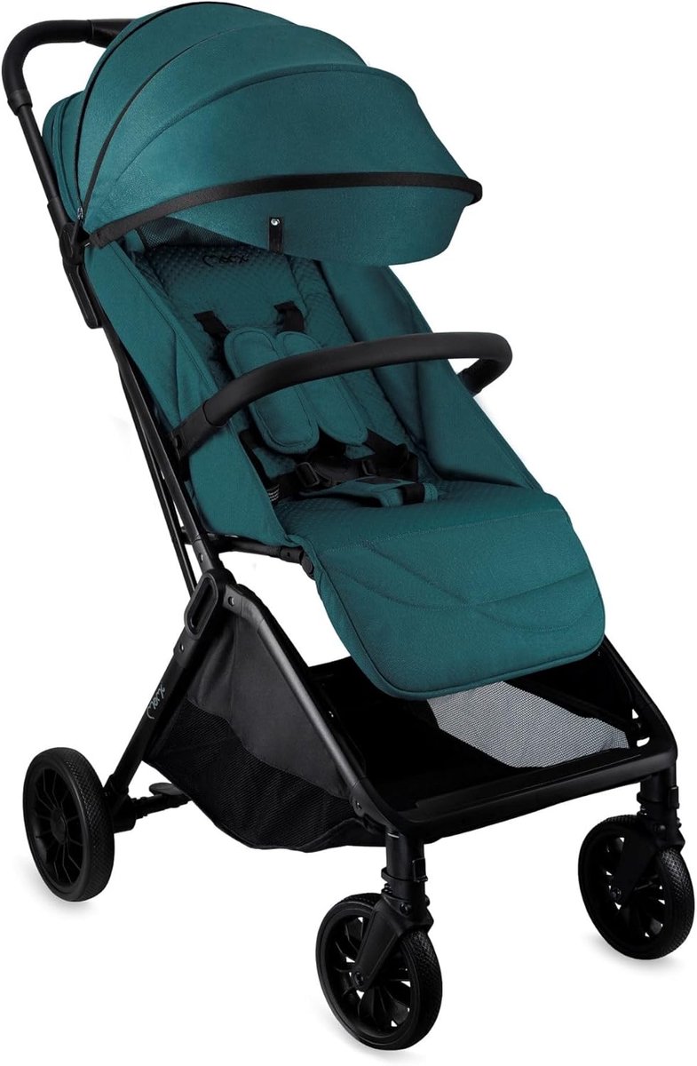 Kinderwagen met zelf-vouwsysteem - 5-punts veiligheidsgordel - met boodschappentas - ideaal voor onderweg - ShopVlot