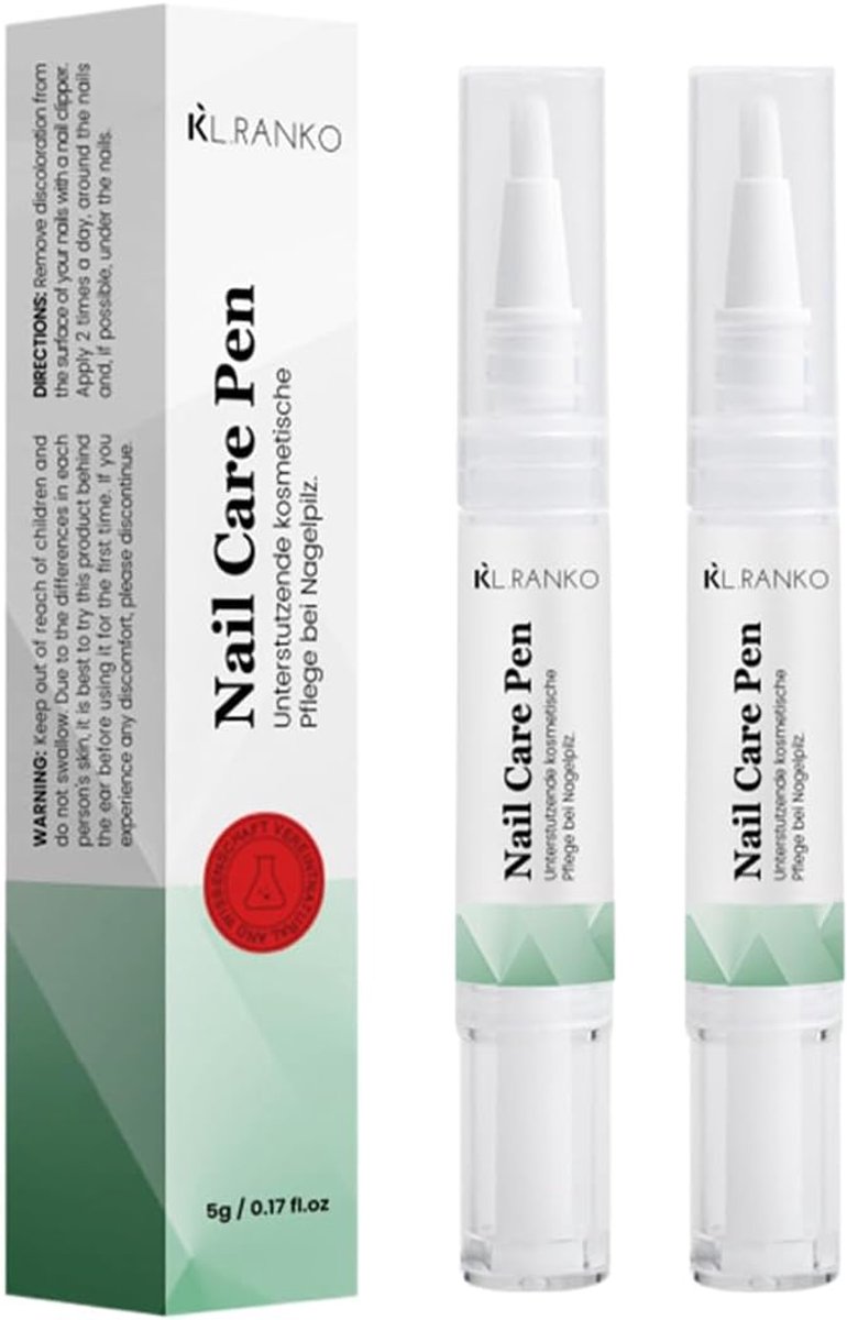 Nail care pen 2 stuks - nagelolie - natuurlijk - voor glanzende nagels - ShopVlot