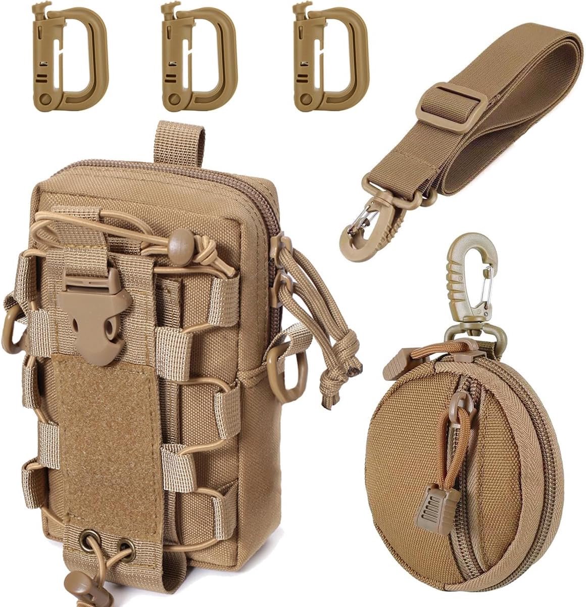 Schoudertas Molle - Duurzaam en multifunctioneel - Inclusief fleshouder - Ideaal voor outdoor activiteiten - ShopVlot
