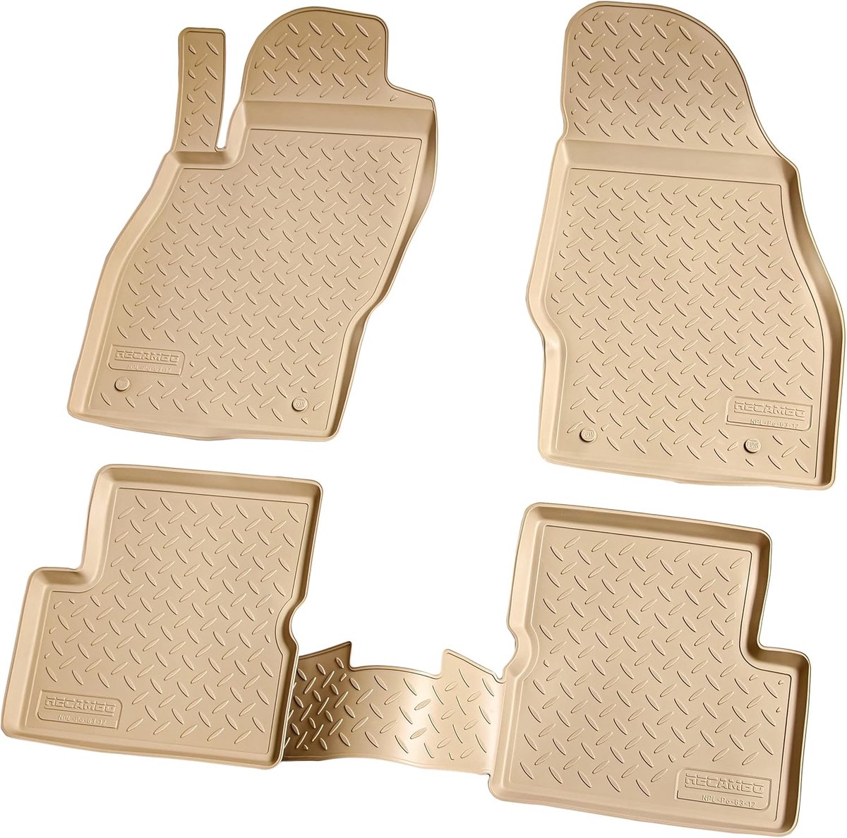 Rubber vloermatten Opel Corsa D/E - 3D rubber - perfecte pasvorm - optimale bescherming - ShopVlot