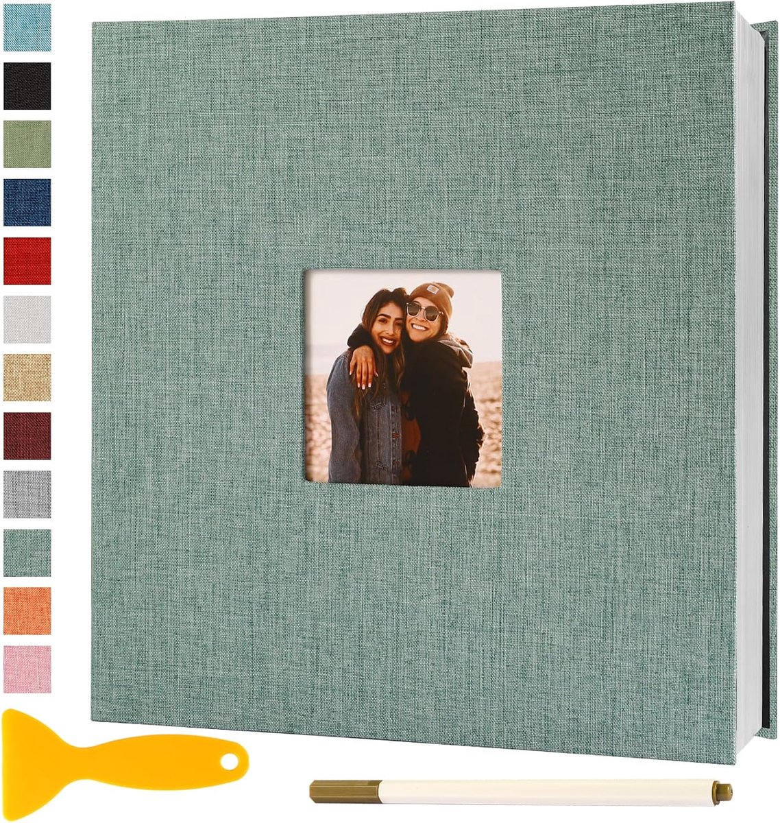 Fotoboek 28x27 - Zelfklevend - 40 pagina's - Ideaal voor baby en trouw herinneringen - ShopVlot