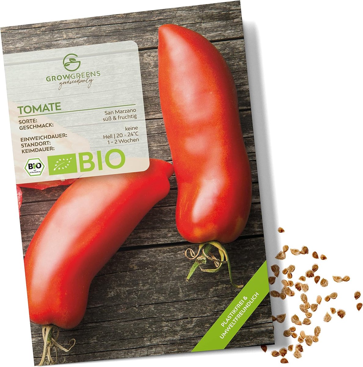 Biologische tomatenzaden - San Marzano - 10 zaden - Ideaal voor sauzen - Perfect voor tuin en balkon - ShopVlot