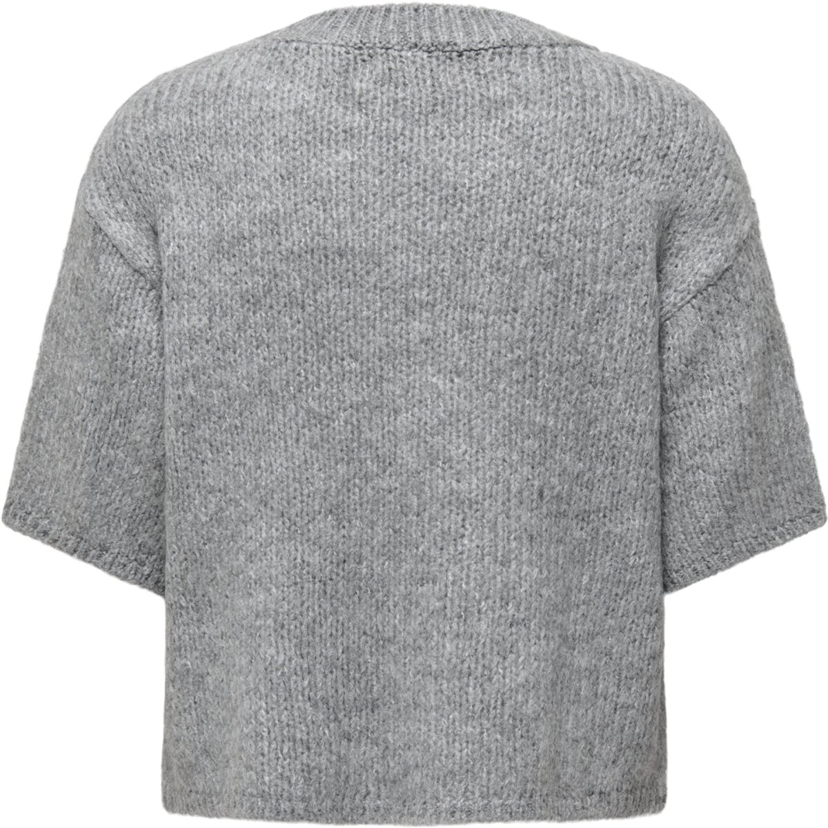 Jacqueline de Yong Trui Jdylinea S/s Pull O-neck Knt Noos 15392709 Medium Grey Melange Dames Maat - S — cadeau in Cadeau-ideeën - foto 2