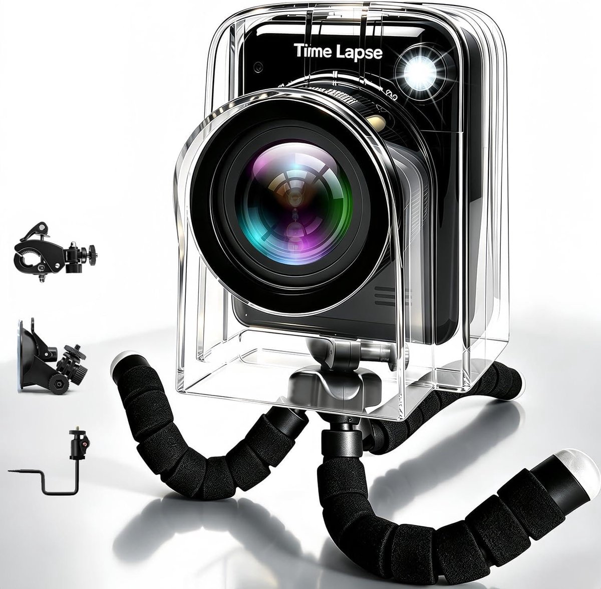 Timelapse-camera 4K FHD - weerbestendig - 2025 bijgewerkte versie - perfect voor bouwprojecten - ShopVlot