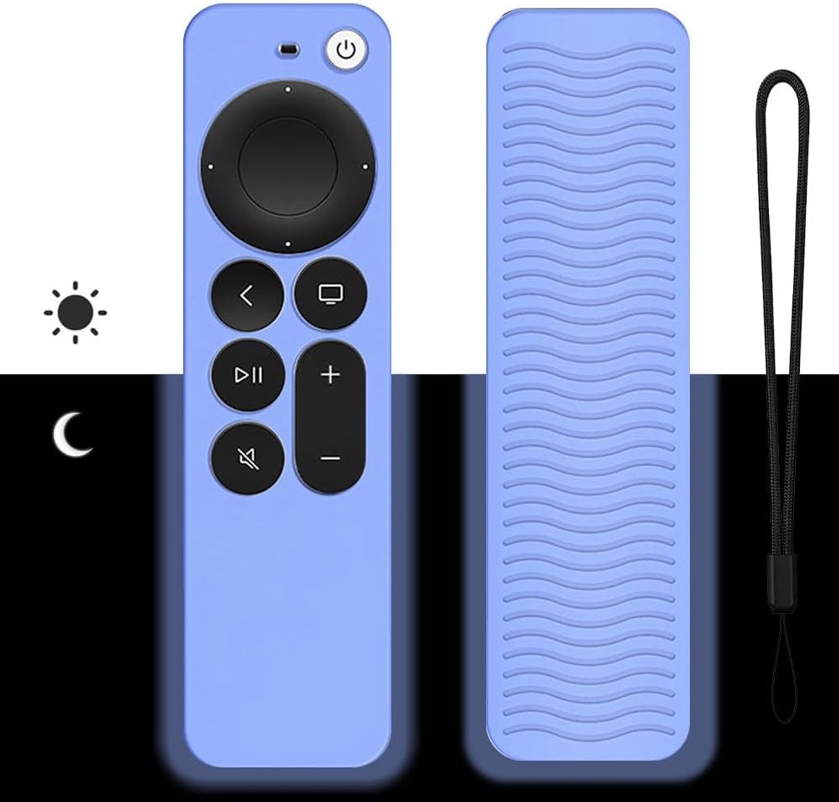 Afstandsbediening Huls Geschikt voor Apple TV 4K Siri Remote - Siliconen - Antislip - Bescherming tegen vallen - ShopVlot