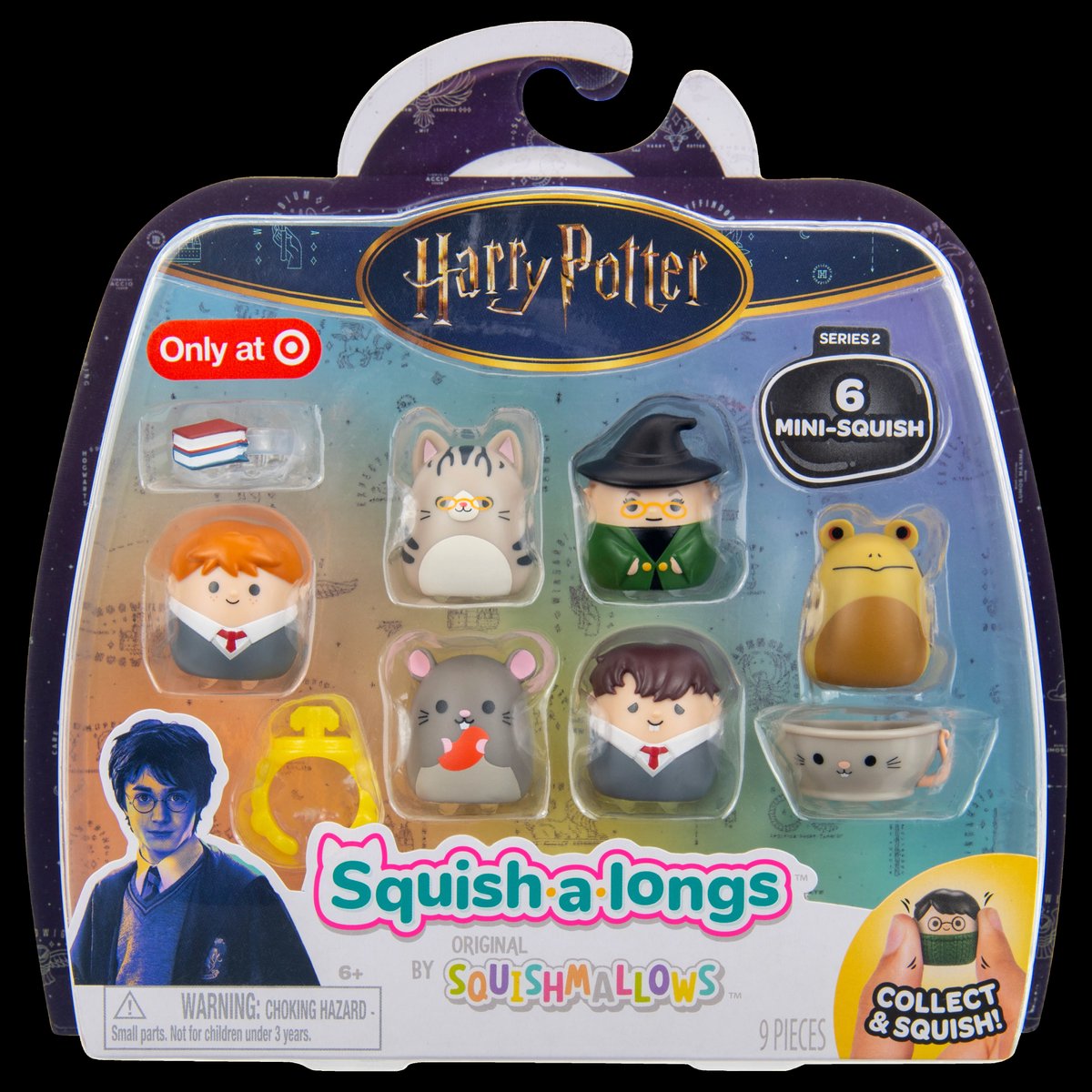 SQUISH-A-LONGS - 6 Figure Pack Harry Potter Style 3 W2