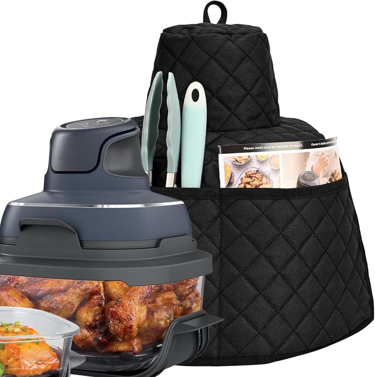 Airfryer Beschermhoes - Waterdicht Nylon - Speciaal voor Ninja CRISPi FN101EU - Bescherming tegen stof en spetters - ShopVlot