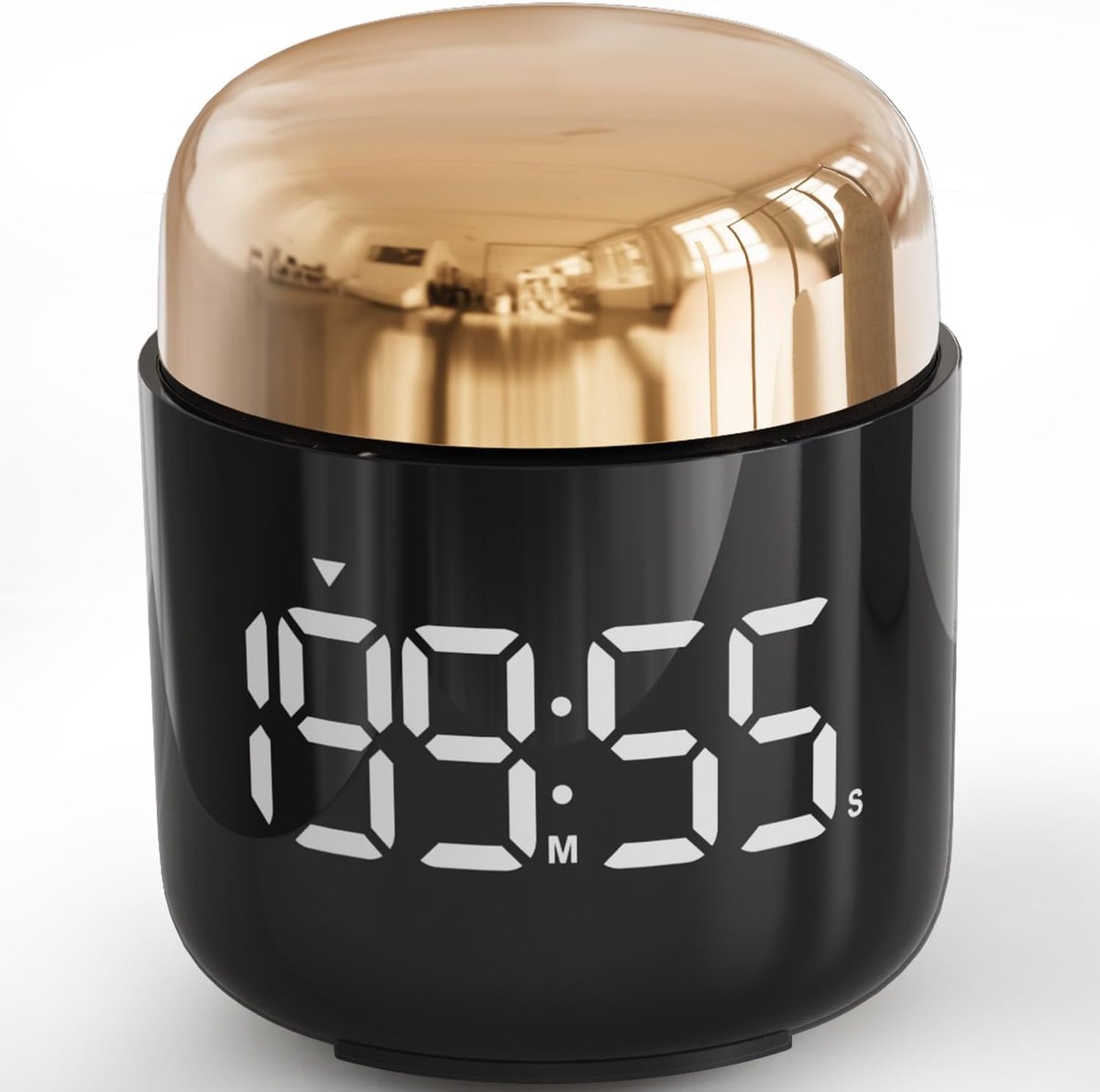 Digitale Keukentimer met Grote LED Display - Gouden Kleur - Geluidsinstelling - Perfect voor Koken en Lessen - SnelShoppen