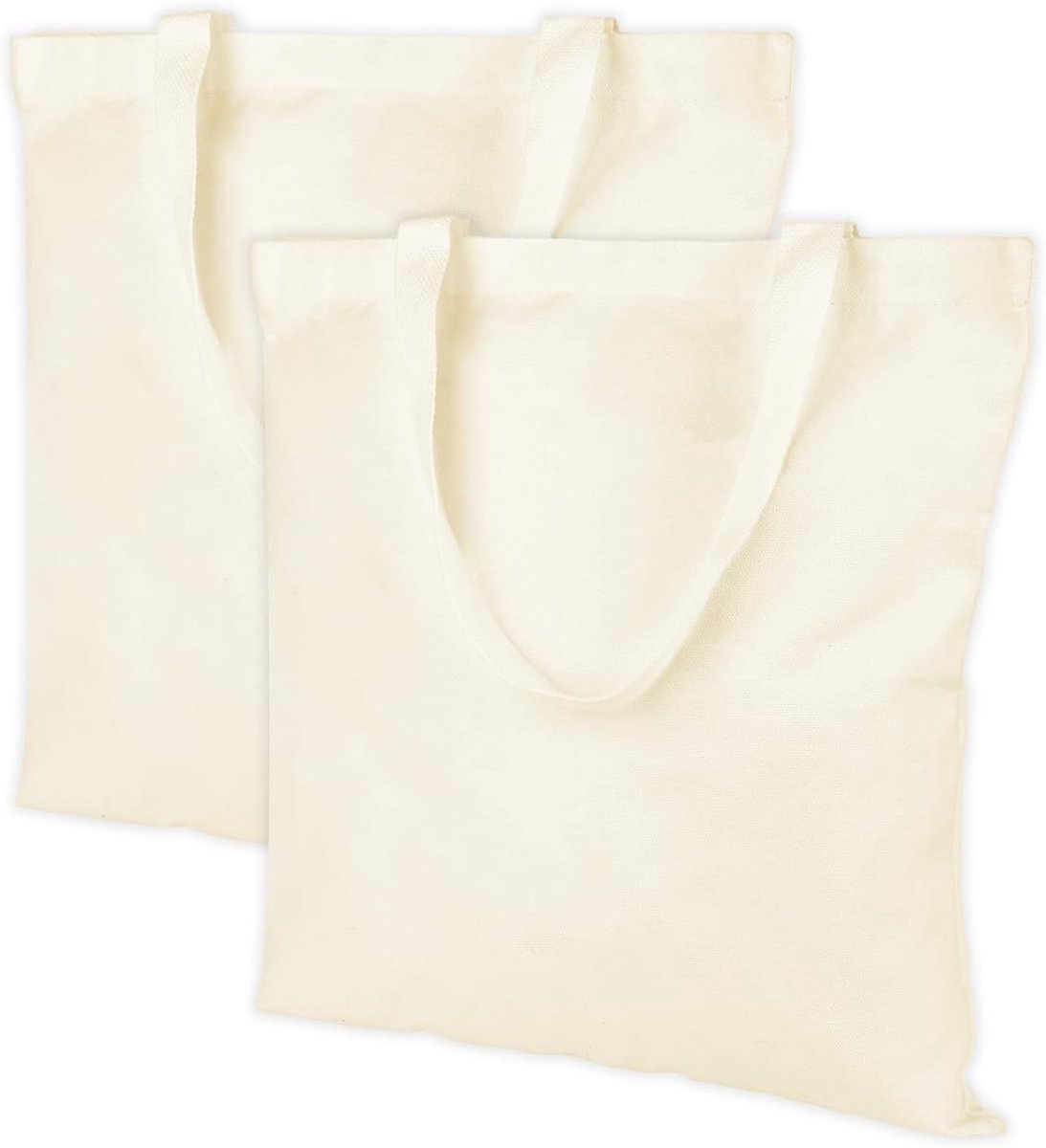 Jute tas 40x35cm - 2 stuks - stofzak voor schilderen - ideaal voor winkelen en fitness - SnelShoppen