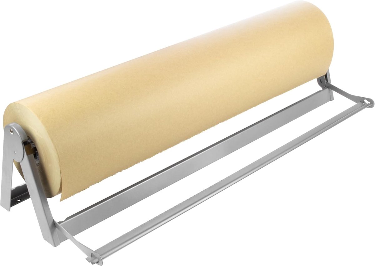 Roller voor inpakpapier 750 mm - metaal - kersthuis - eenvoudig inpakken - SnelShoppen