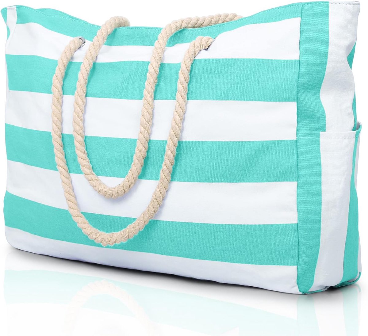 strandtas XXL - gestreept - waterdicht - ideaal voor het strand - SnelShoppen
