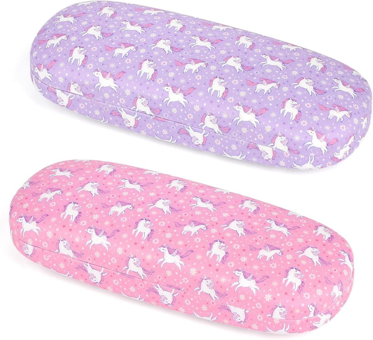 Zonnebril etui set van 2 - eenhoorn, zeemeermin, kat - beschermend, inclusief brillendoekje - ideaal voor meisjes - SnelShoppen