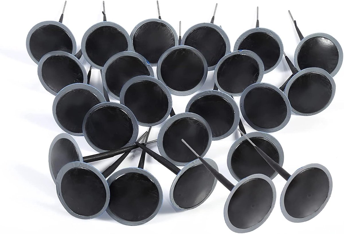 Bandenreparatie set 24 stuks - 4,5mm rubberen pluggen - voor auto, motor, vrachtwagen - eenvoudig lekken repareren - SnelShoppen