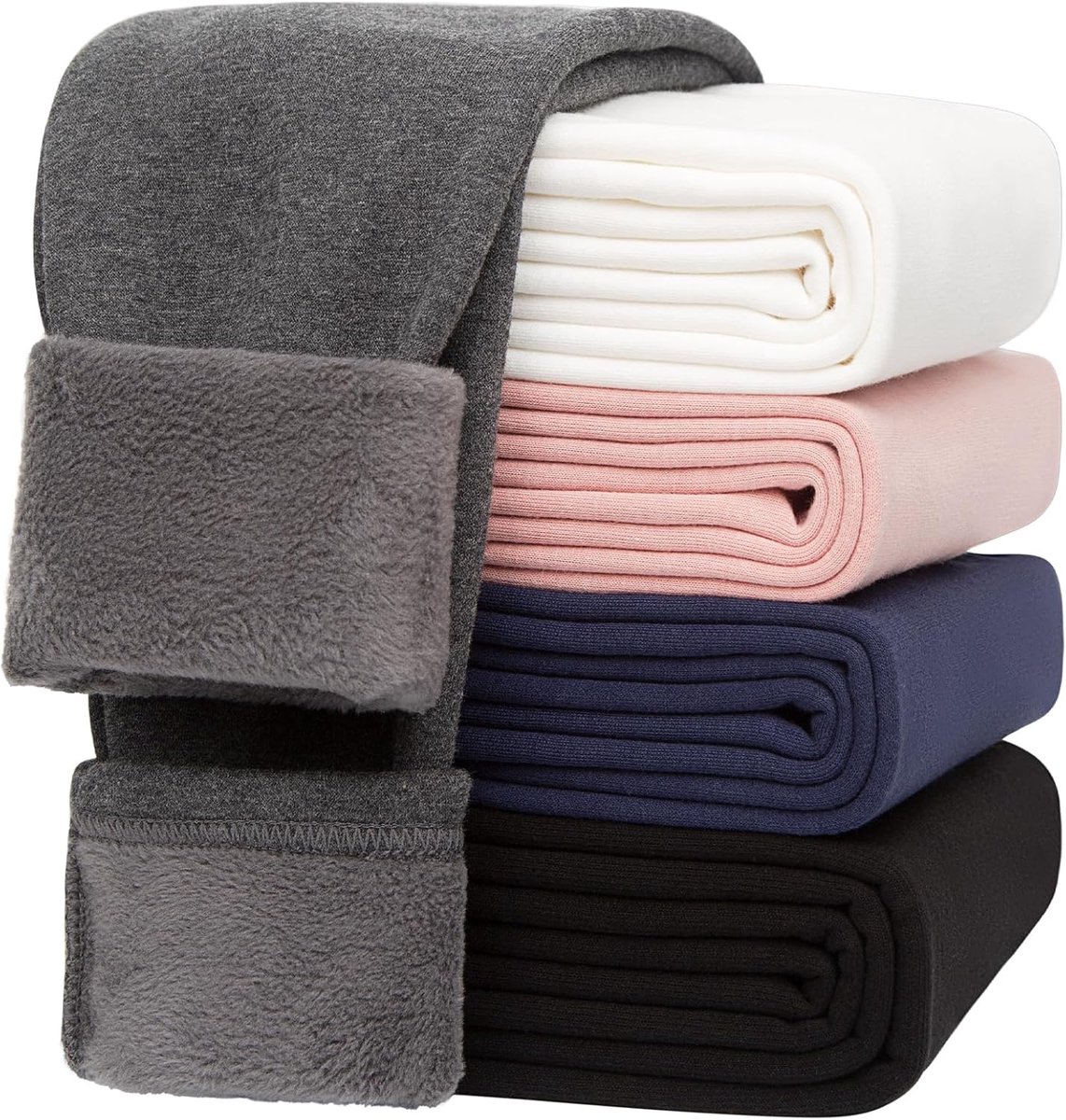 Thermoleggings meisjes - gevoerd - fleece katoen - ideaal voor winterse activiteiten - SnelShoppen