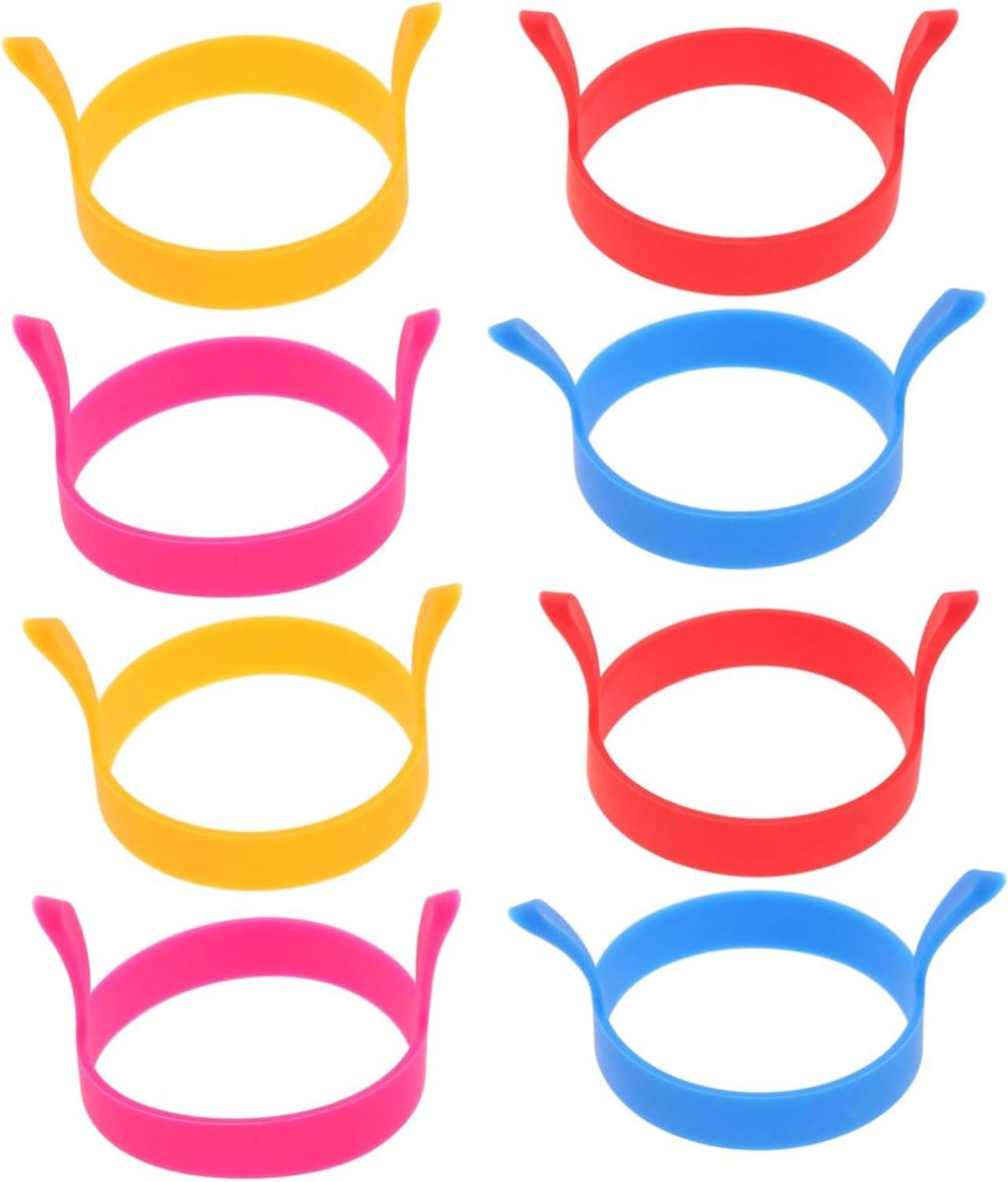 Eierringen - Omeletvorm - Ontbijt Maken - Antiaanbaklaag - 7.7cm - Diverse kleuren