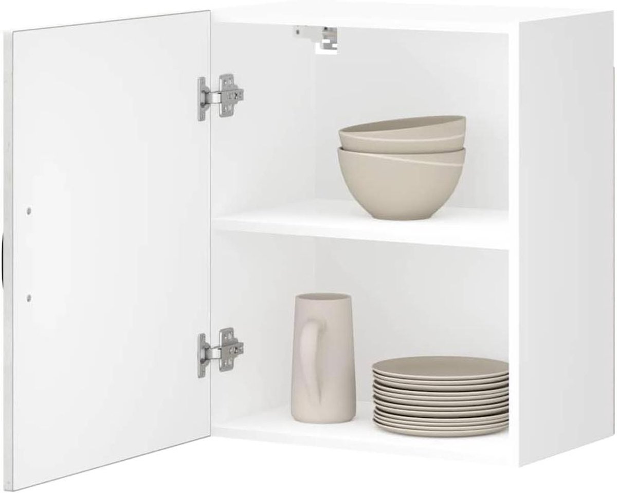 Keuken Muurkast - Wandkast Keuken - Keuken Opbergen - Betonlook Grijs - 50 x 31 x 60 cm - Grijs