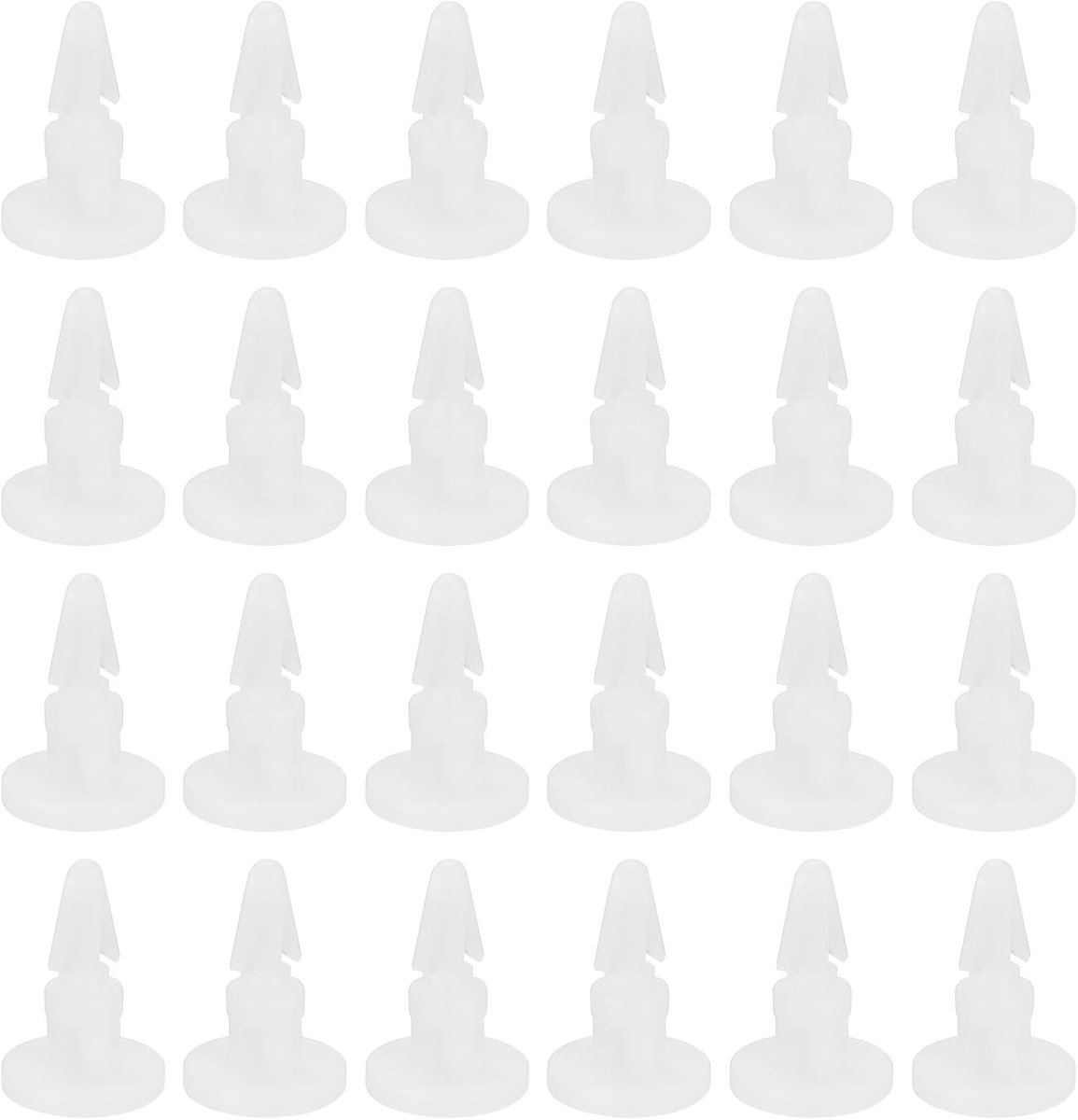 8 mm PCB-afstandhouder, 50 stuks ronde kop nagelvorm PCB geïsoleerde bord moederbord afstandhouders plastic voetsteun hardwaretool, wit